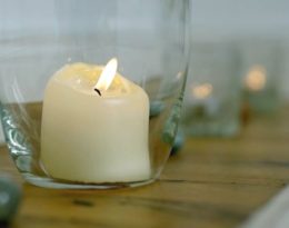 10 Kerze Im Glas Mit Edelstein